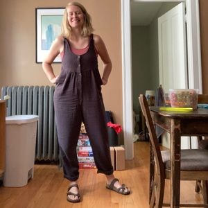 Cotton Gauze Overalls